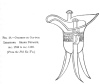 FIG. 24.CYATHUS OR CUP FOR<br> LIBATIONS. SHANG DYNASTY,<br> B.C. 1766 to B.C. 1122.<br> (From the <i>Poh Ku Tu</i>.)