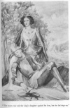The storm rose and the king's daughter quaked for fear, but the lad slept on.