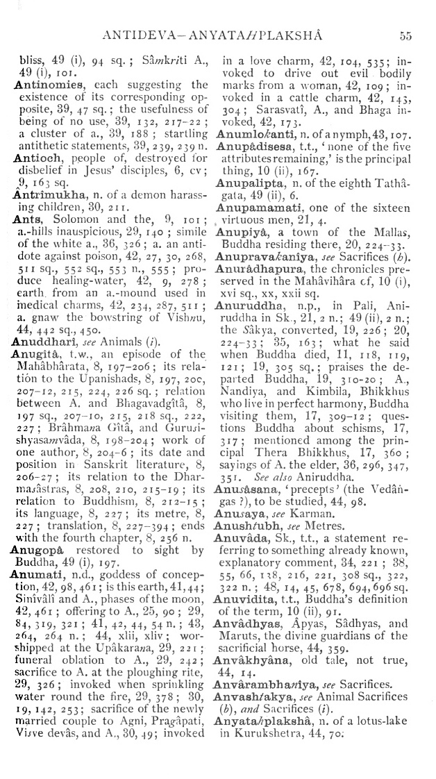 Page 55. Antideva—Anyatahplaksh&acirc;