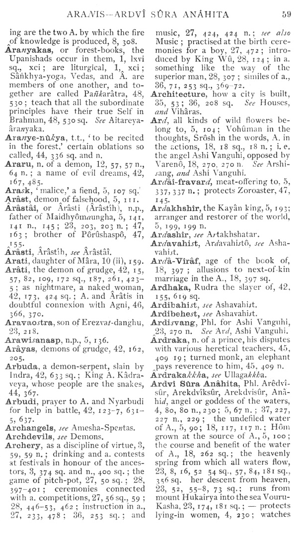 Page 59. Aranis—Ardv&icirc; S&ucirc;ra An&acirc;hita