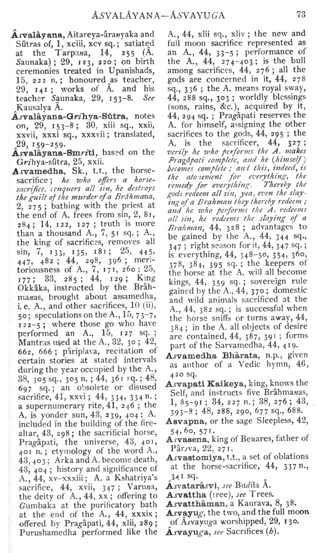 Page 73. &Acirc;sval&acirc;yana—&Acirc;svayuga