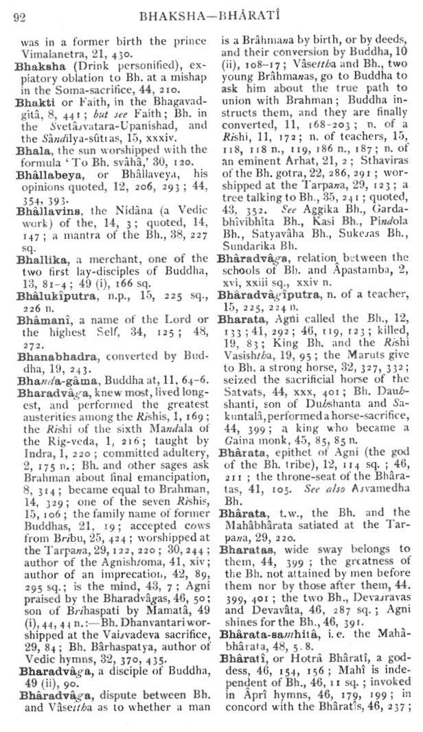 Page 92. Bhaksha—Bharat&icirc;