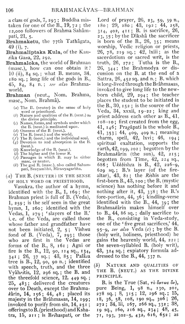 Page 106. Brahmak&acirc;yas—Brahman