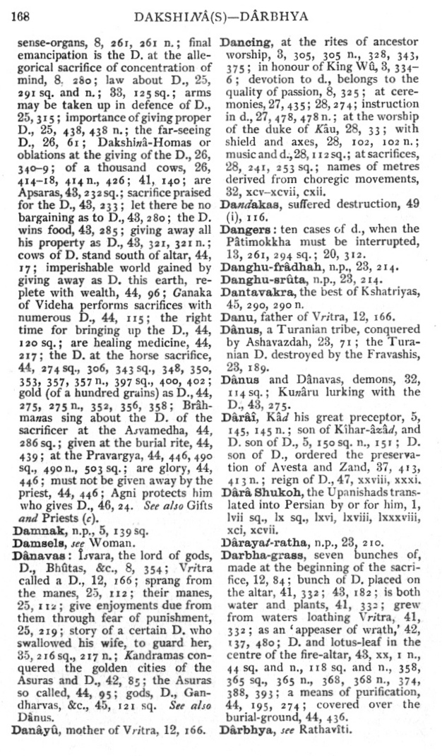 Page 168. Dakshin&acirc;(s)—D&acirc;rbhya