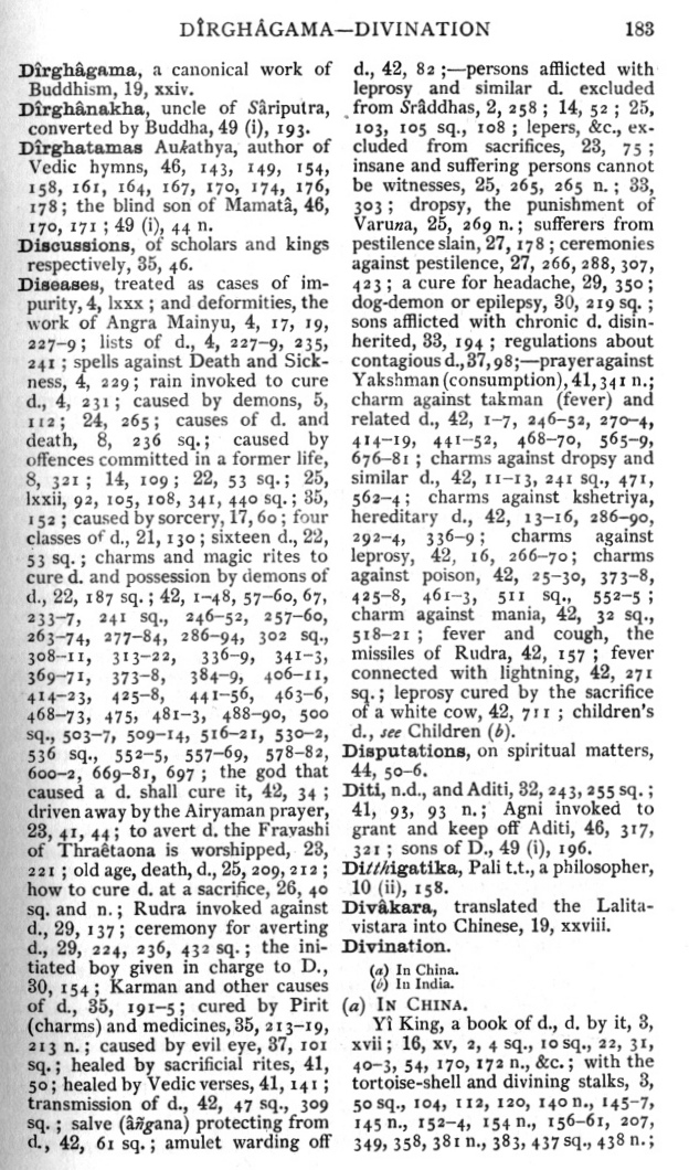 Page 183. D&icirc;rghabhadra—Divination