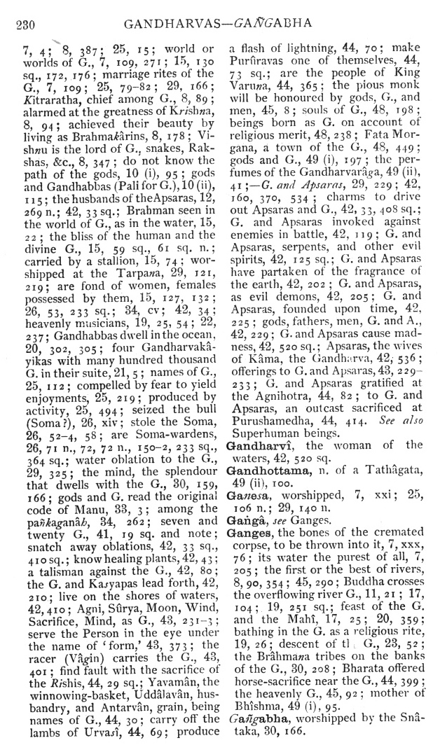 Page 230. Gandharvas—Ga<I>&ntilde;</I>gabha