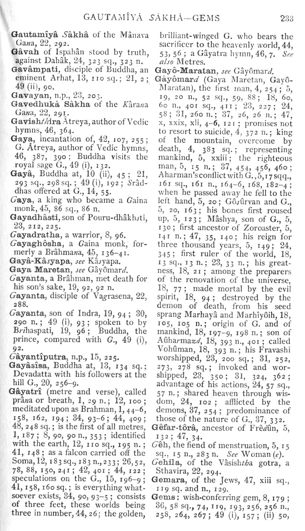 Page 233. Gautam&icirc;y&acirc; S&acirc;kh&acirc;—Gems