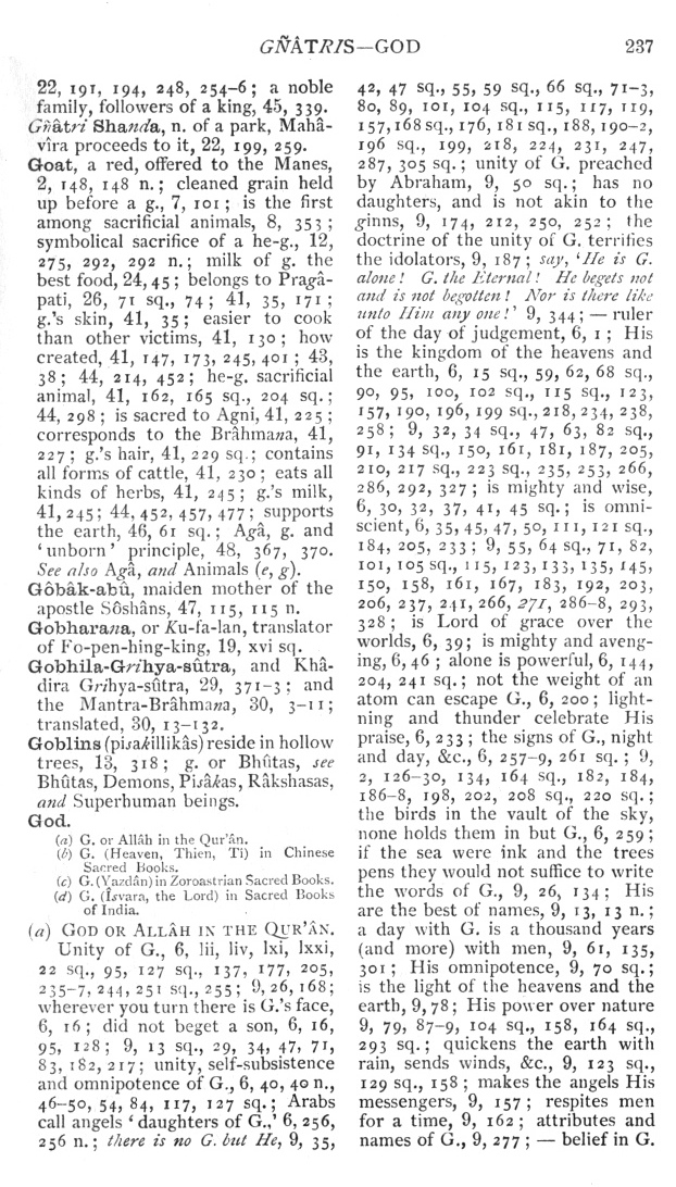 Page 237. G<I>&ntilde;</I>&acirc;tris—God
