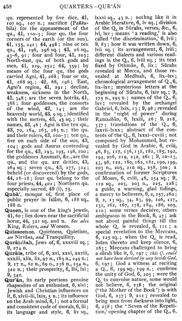 Page 458. Quarters—Qur’&acirc;n