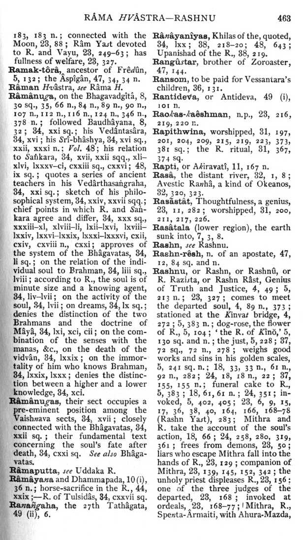 Page 463. R&acirc;ma Hv&acirc;stra—Rashnu