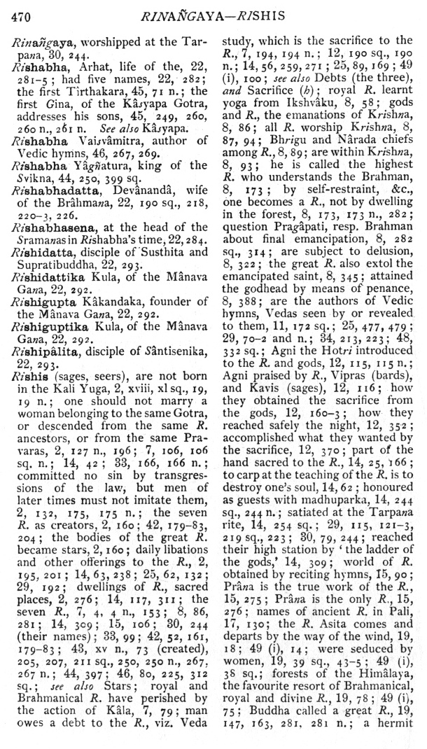 Page 470. Rina<I>&ntilde;</I>gaya—Rishis
