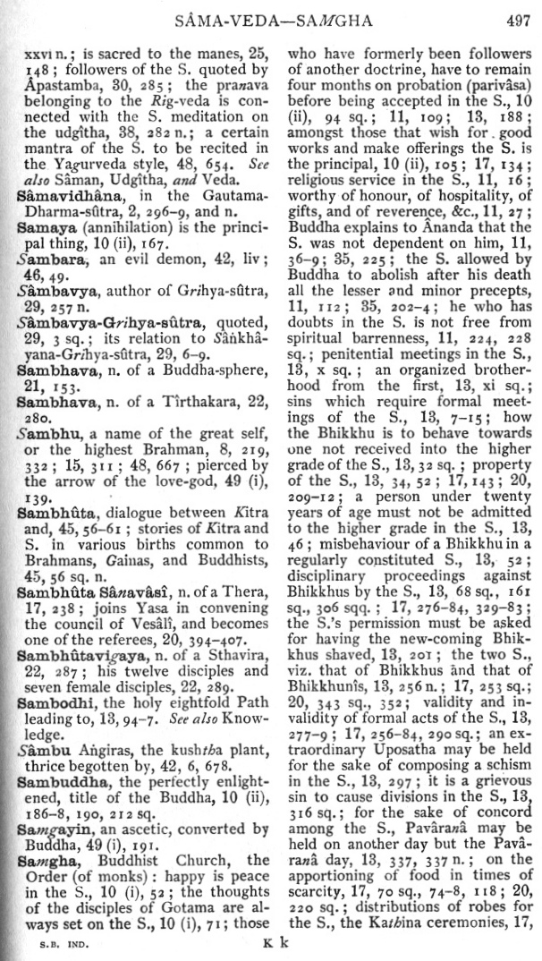 Page 497. S&acirc;ma-veda—Samgha