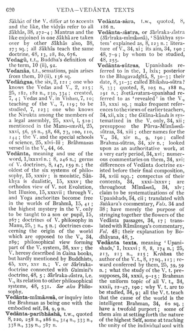 Page 620. Veda—Ved&acirc;nta Texts