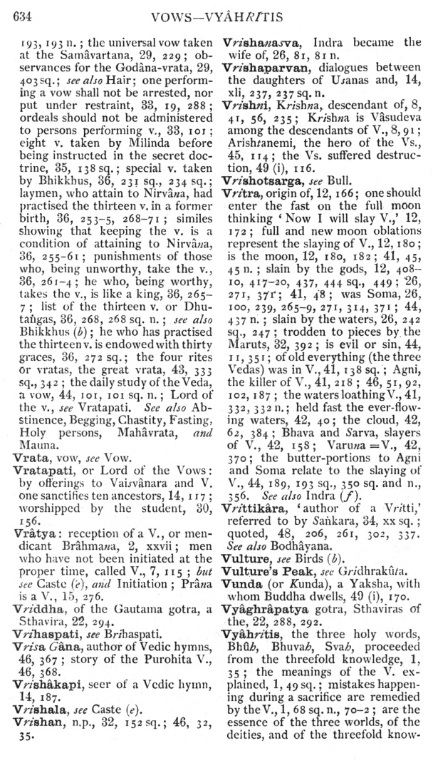 Page 634. Vows—Vy&acirc;hritis